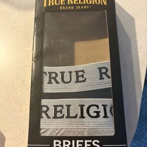 True Religion Black and White Premium Cotton Briefs